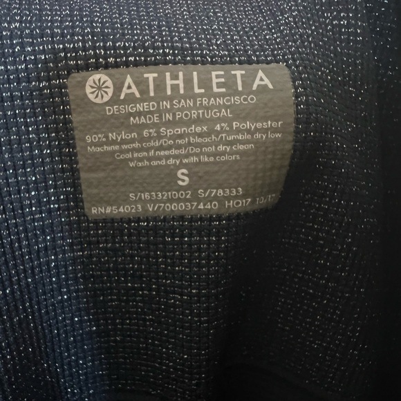 Athleta Shimmer Seamless Tights Gray Leggings Small - Picture 6 of 6
